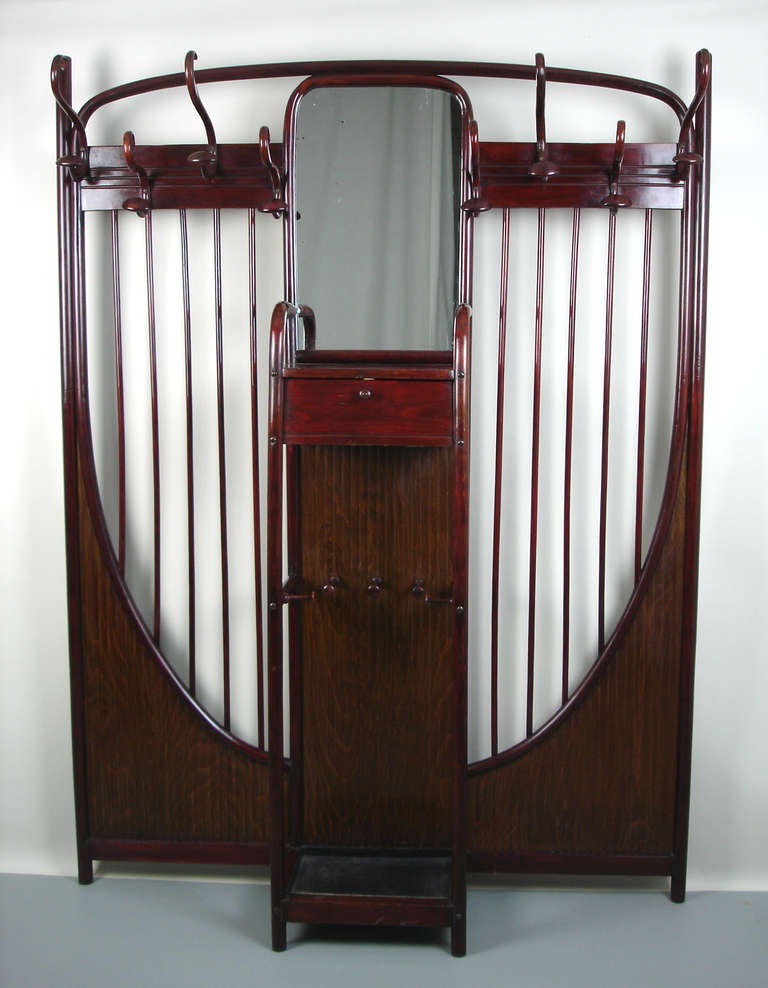 A Joseph Hoffmann Bent Wood Hall Tree
