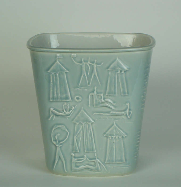 Mid-Century Modern A 1950's Porcelain Ice Bucket By Carl-harry Stahlane For Rorstrand For Sale