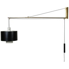 Adjustable Hanging Lamp by Gaetano Scolari for Stilnovo