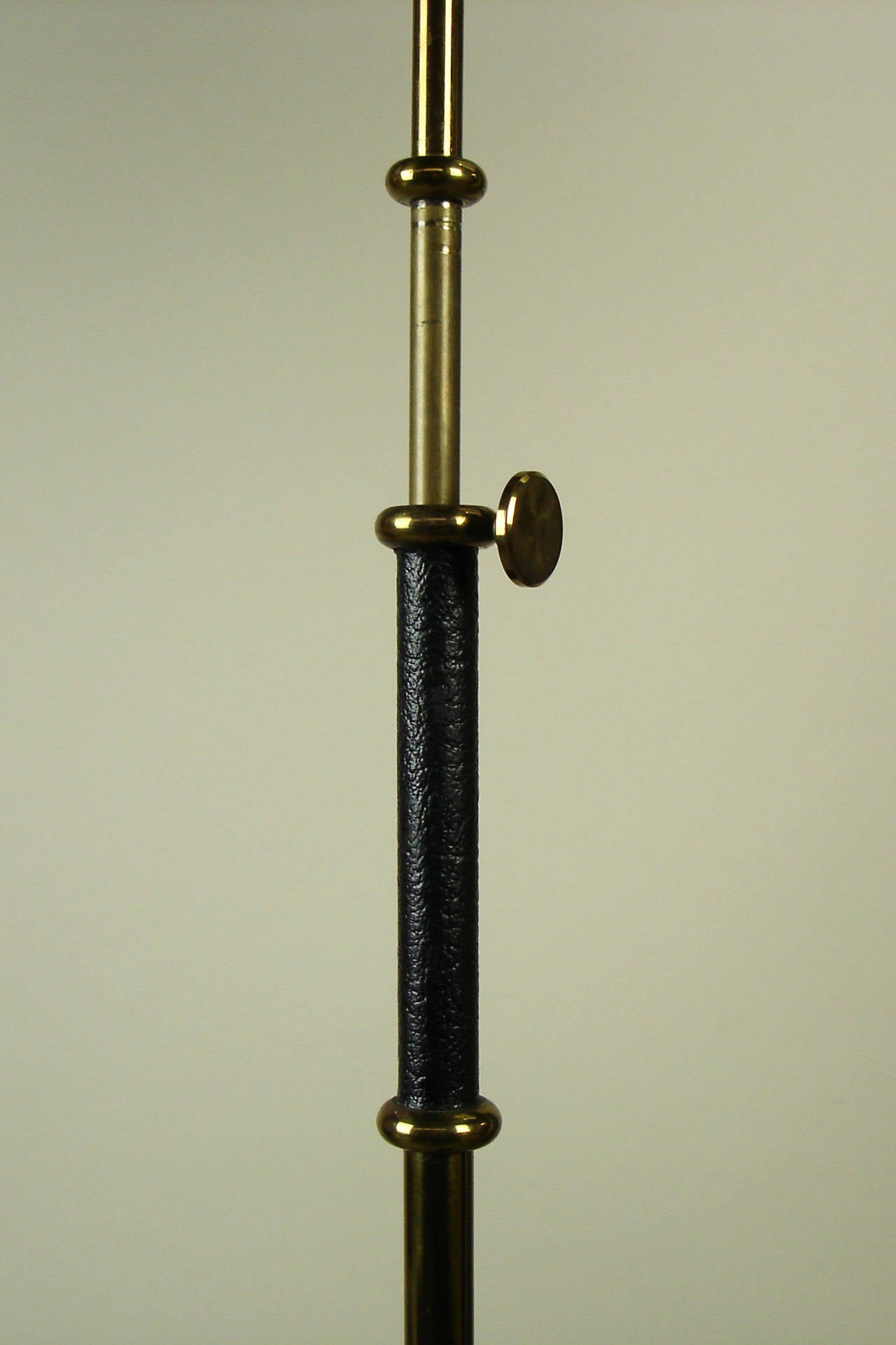 Brass Adjustable Floor Lamp by Lunel