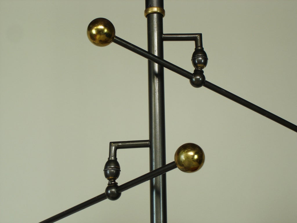 Storage Unit with 2 Arm Lights and 3 Pot-Racks by Jouve & Asselbur