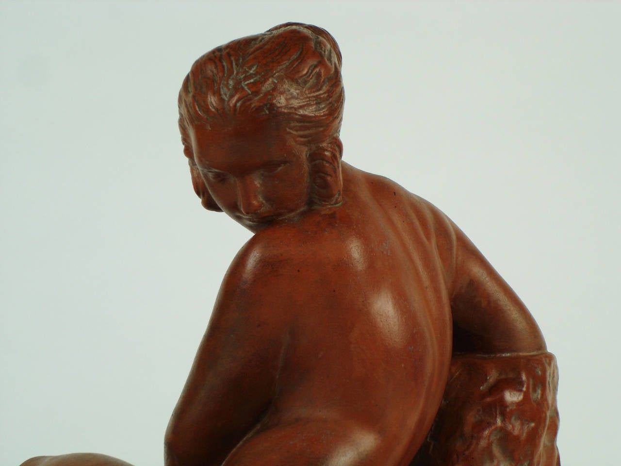 Art Deco Terracotta Sculpture by Marcel Bouraine In Good Condition For Sale In Janvry, Essonne