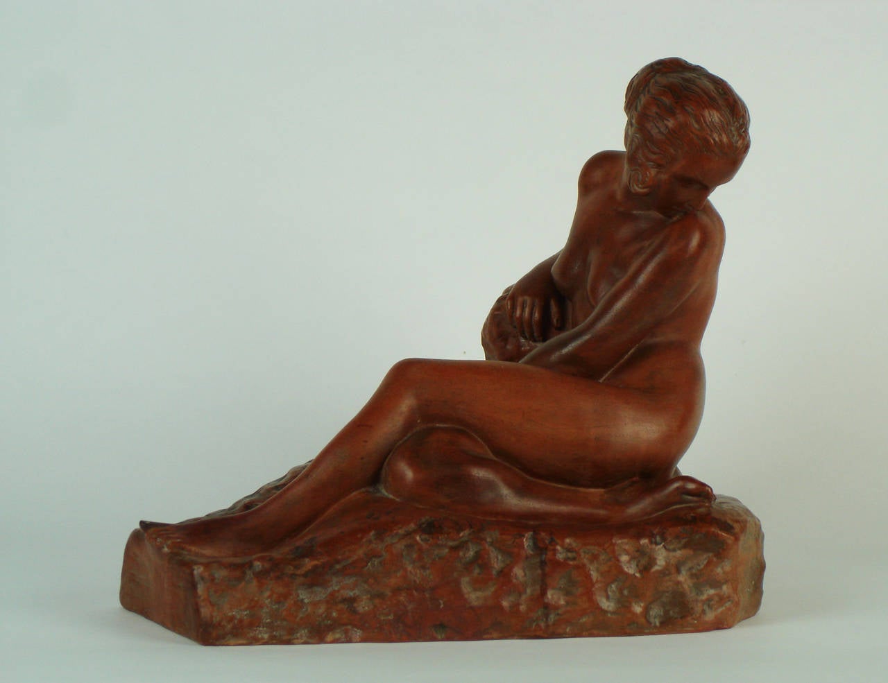 A  terracotta sculpture representing 