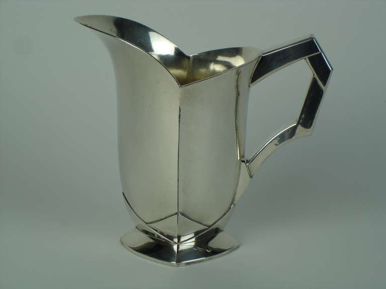 Art Deco Sue & Mare Jug and Two Cups for Gallia Christofle