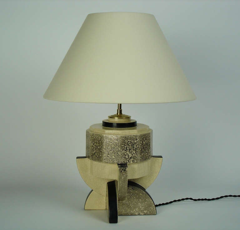 An Art Déco Ceramic Table Lamp By Charles Harva