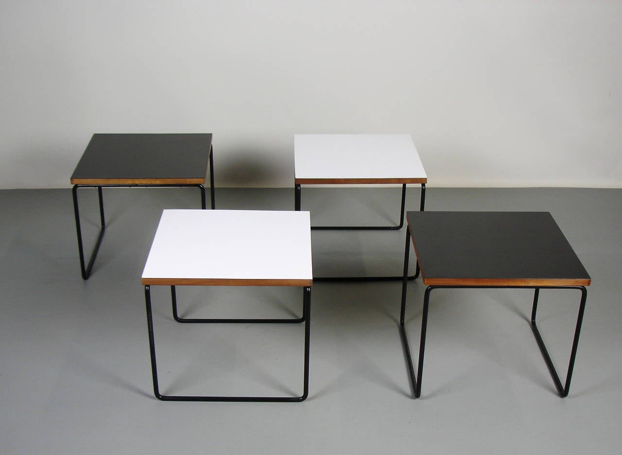 Mid-Century Modern 4 side tables by Pierre Guariche