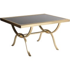 Vintage Smoked Glass Extension Table
