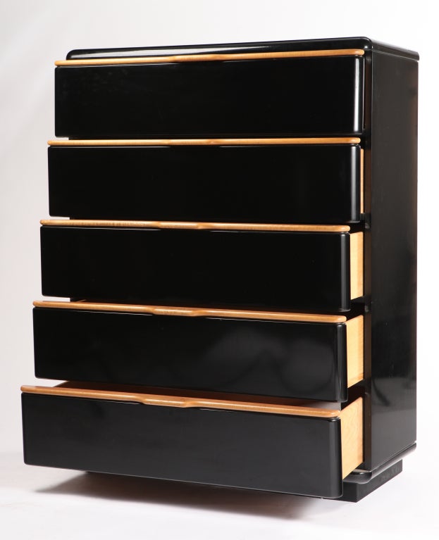 black lacquer dresser