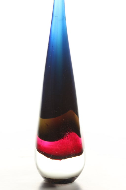 Mid-20th Century Sommerso Glass Teardrop by Flavio Poli for Seguso