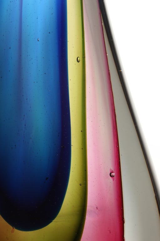 Sommerso Glass Teardrop by Flavio Poli for Seguso 1