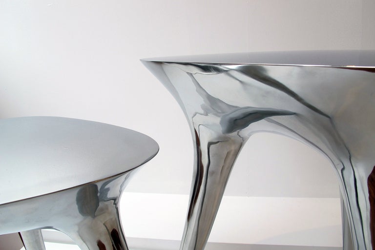 Contemporary Chrome 8 Tables in Stainless Steel (Edition 3 of 12) 1