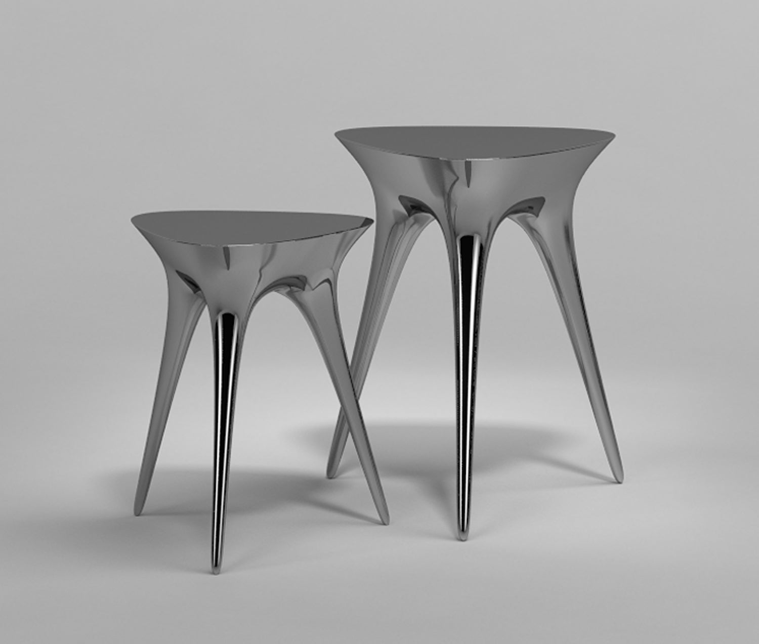 Contemporary Chrome 8 Tables in Stainless Steel (Edition 3 of 12)