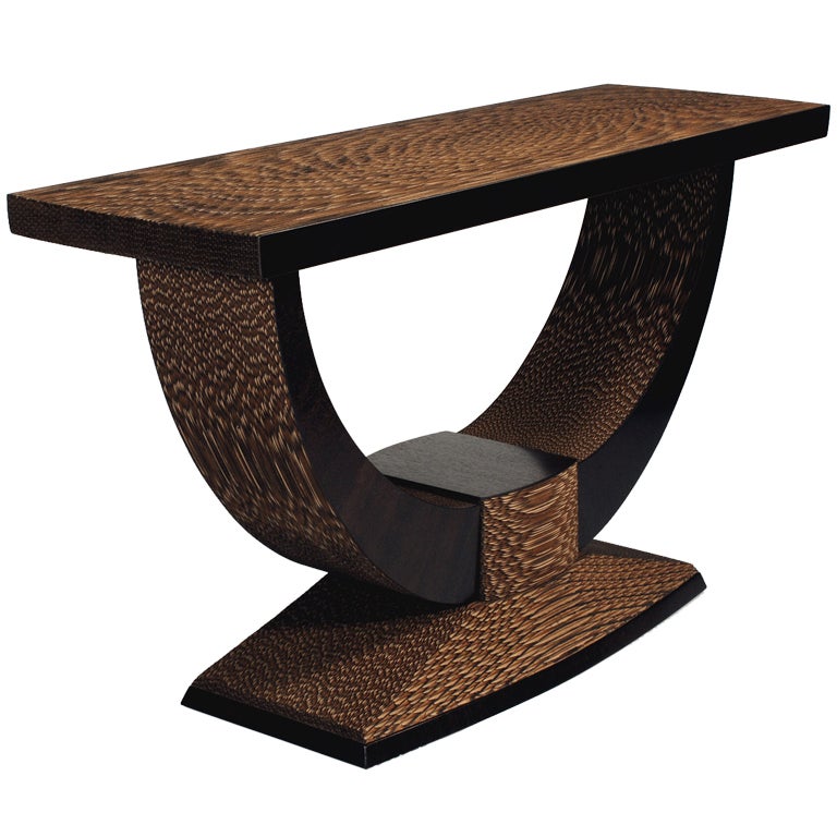 "Console Table" Sculptural Cardboard Console Table by Brian Gladwell