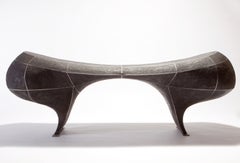 "Black Bridge Bench" Sculptural Seating by Vivian Beer