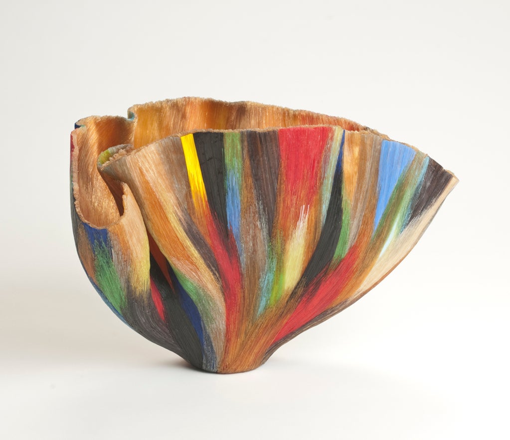 "Multiple, Multiple Chaos" Glass Vessel by Toots Zynsky