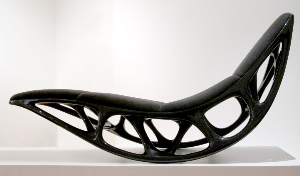 Schreiber's design process of Morphogenesis Chaise started with an intensive research process of natural structural systems and micro structures. The gained understanding was then translated into the realm of furniture design while constantly