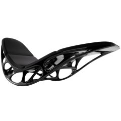 Contemporary Fiberglass Morphogenesis Chaise with Upholstery 12