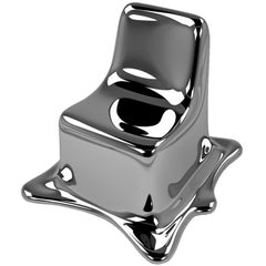 Contemporary Melting Chair in Black Chrome (Edition 2/12)