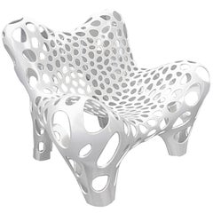Contemporary Fauteuil II in GFRP and Silver Coating (Edition 1/12)