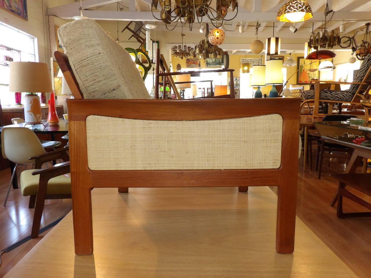Exceptional Teak Danish Modern Lounge Chair by Komfort