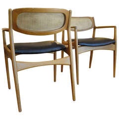 A Pair of Selig Danish Modern Armchairs