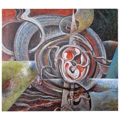 "Creation" Huge Abstract Painting by Isaac Holkar 10