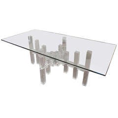 Acrylic & Glass Coffee Table