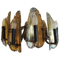 Brutalist Chandelier Tom Greene for Feldman Company