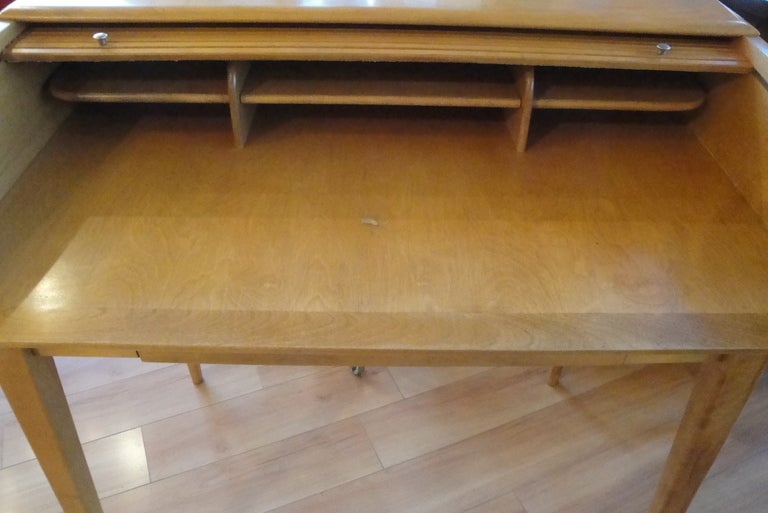 Mid-20th Century Scarce Heywood Wakefield Tambour Desk