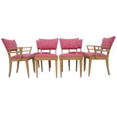 Cerused Dining Chairs Style of Paul Frankl