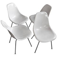 Set of Four Charles 
Ray Eames Shell Chairs