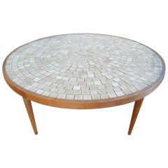 Gordon Martz Circular Mosaic Tile Coffee Table