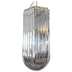 Retro Classic Hollywood Regency Lucite Chandelier