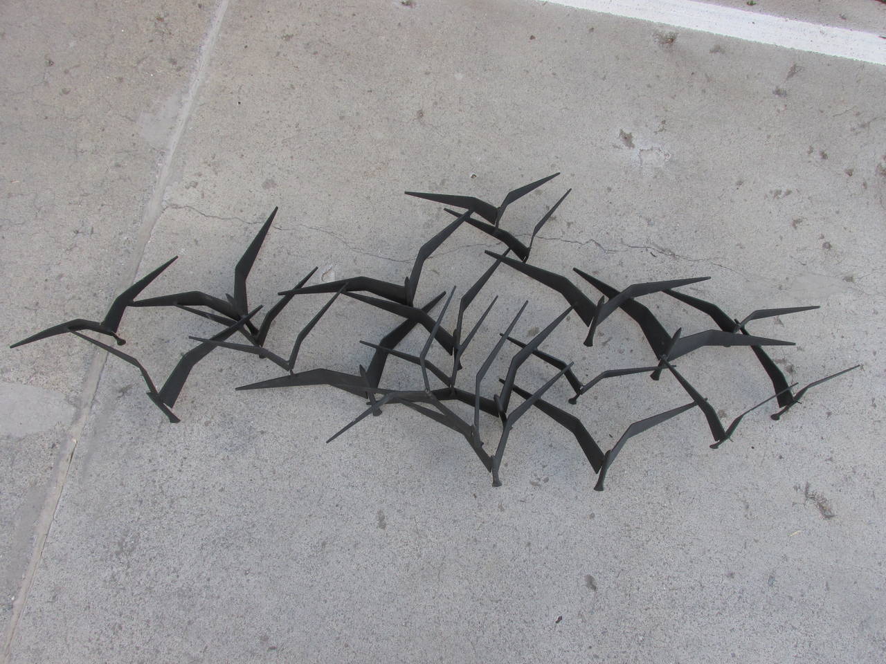 Metal Wall Art Birds In Flight Elitflat Birds In Flight Metal Wall Art By Curtis Jere At 1stdibs