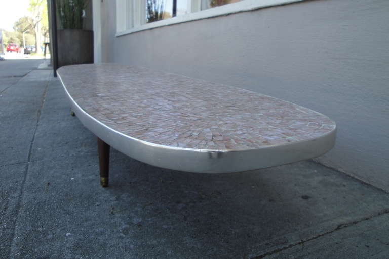 American Mosaic Tile Surfboard Coffee Table