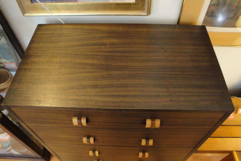 Gilbert Rohde Tall Dresser In Excellent Condition In Fulton, CA