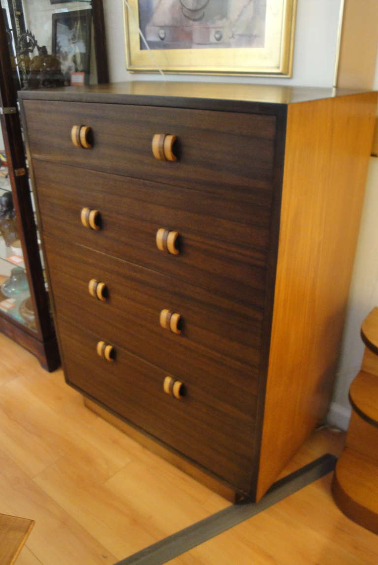 Walnut Gilbert Rohde Tall Dresser