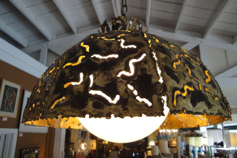 Tom Greene for Feldman Brutalist Pendant / Chandelier