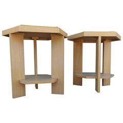 Hexagonal End Tables by John H. Howe Hexagonal End Tables by John H. Howe