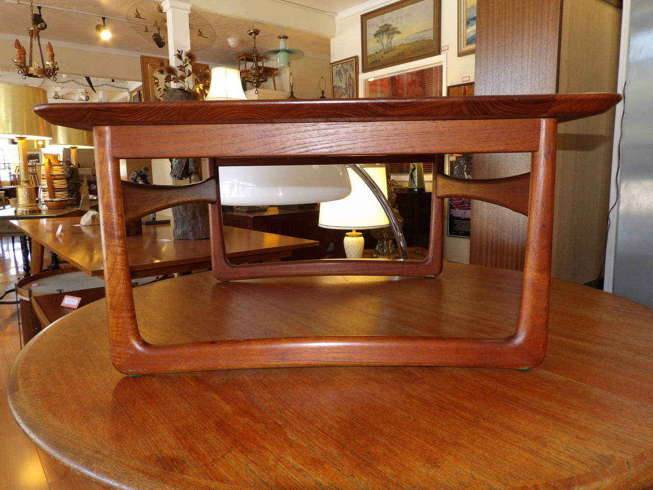 Mid-20th Century Peter Hvidt Teak Danish Modern End Table For Sale