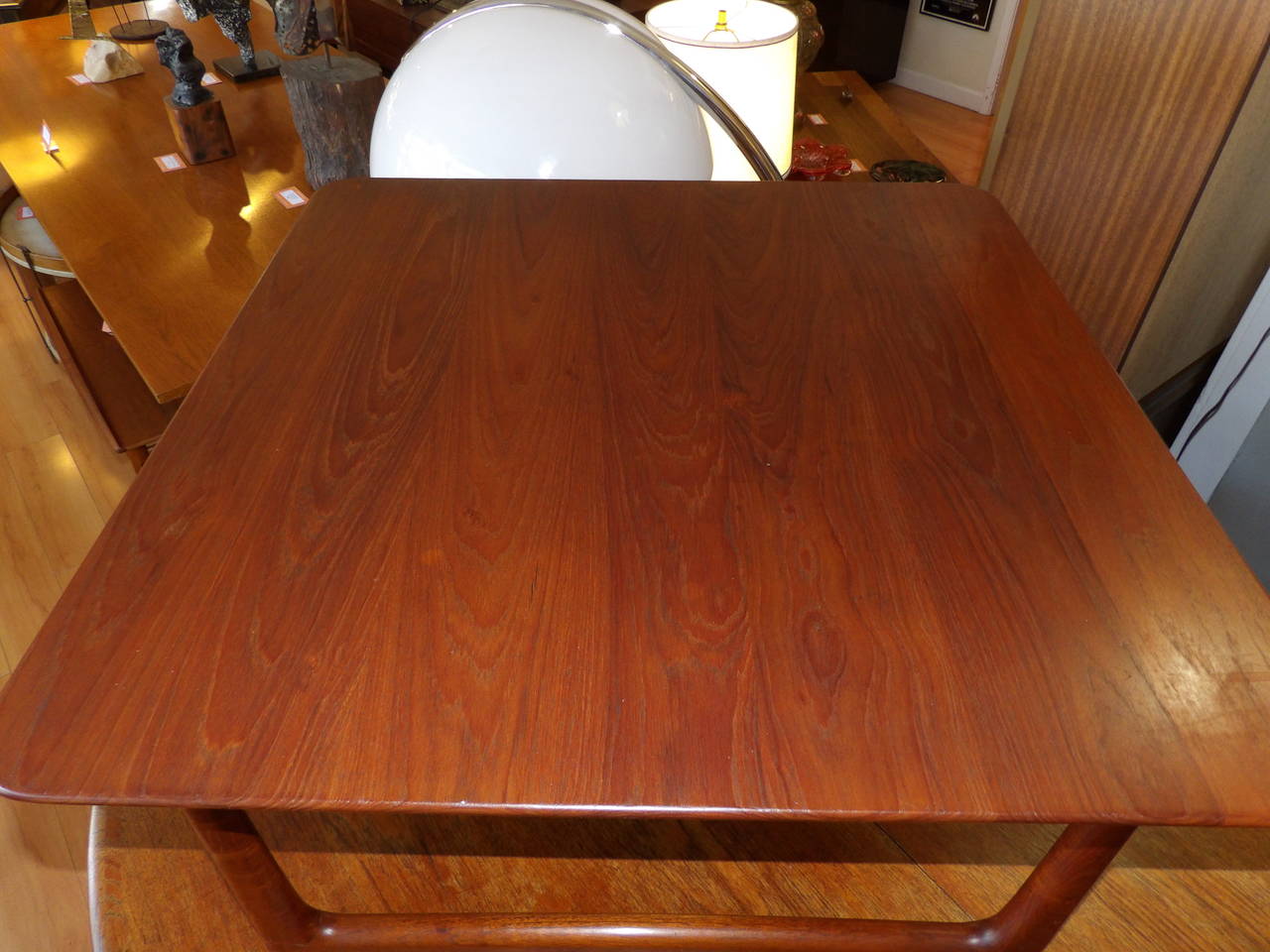 Peter Hvidt Teak Danish Modern End Table For Sale 1