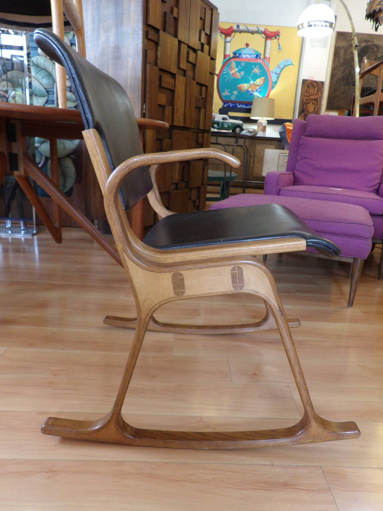 Unknown Bentwood Rocking Chair in the Manner of Mitsumasa Sugasawa
