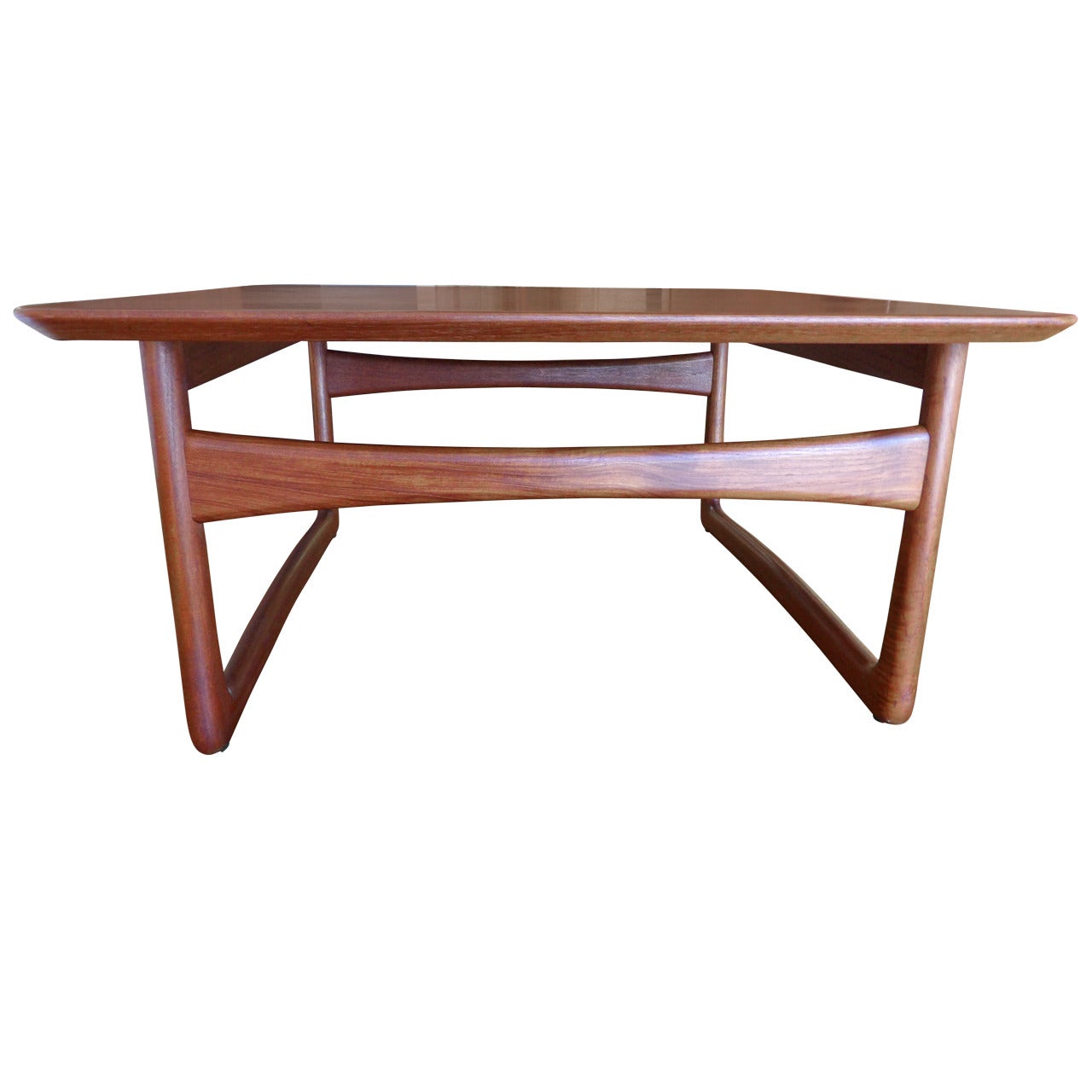 Peter Hvidt Teak Danish Modern End Table For Sale