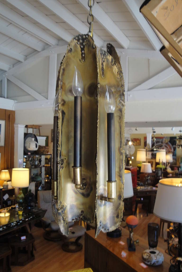 Brutalist Pendant Light by Tom Greene