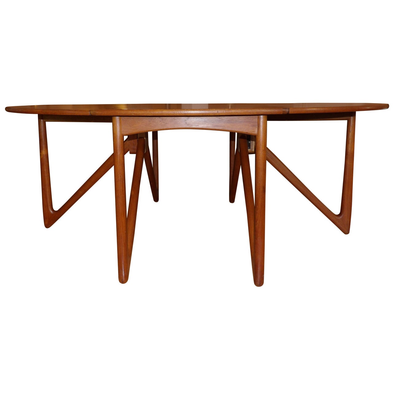 Niels Kofoed/Kurt Ostervig Teak Drop-Leaf Dining Table For Sale