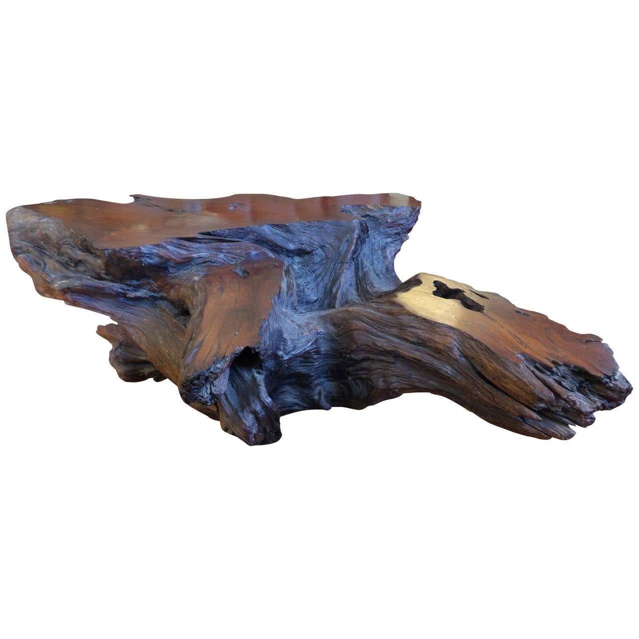Redwood Live Edge Coffee Table at 1stDibs