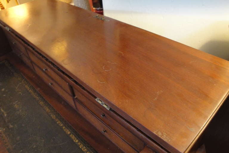 19th Century Carved Mahogany Desk For Sale 3