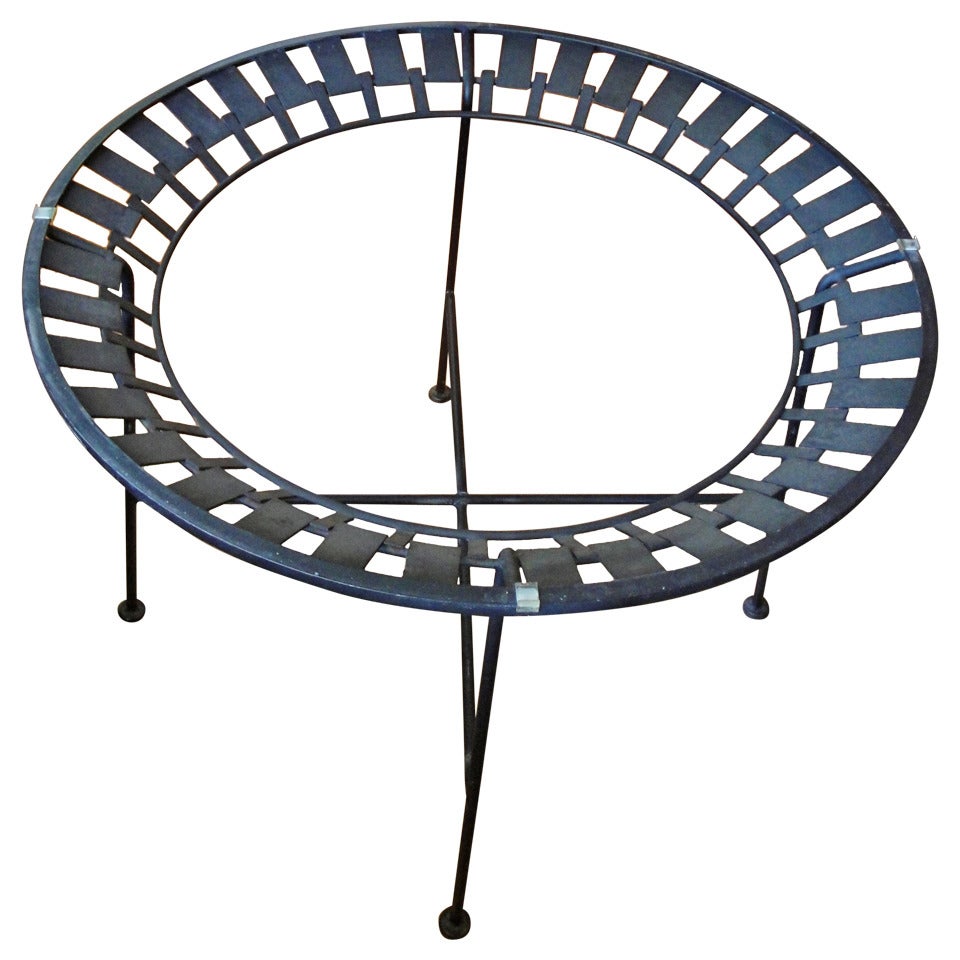 Salterini Cubist Iron Circular Dining Table