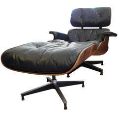 Early Eames 670 671 Rosewood Lounge Chair & Ottoman