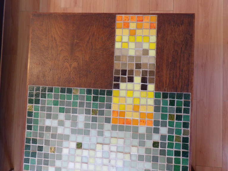 American Geometric Mosaic Tile Coffee Table